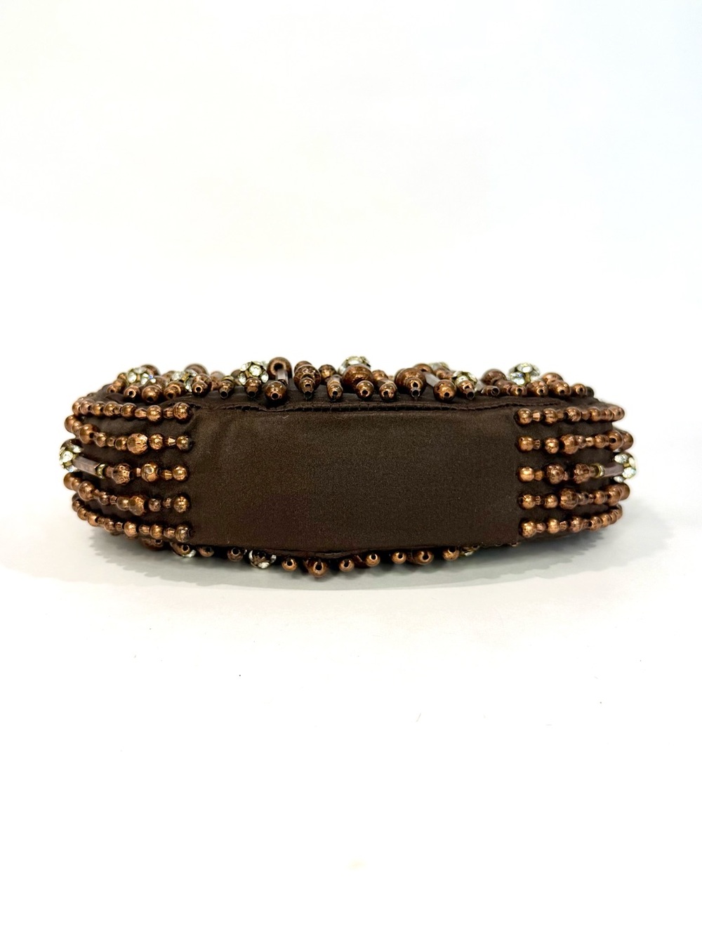 RARE Chloé Brown Beaded Mini Bracelet Bag - Picture 10 of 11